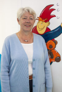 Portrait de Nathalie Calonne, nouvelle présidente de Ludopital, dans le cadre de l’édito présentant les valeurs et l’engagement de l’association auprès des enfants hospitalisés.