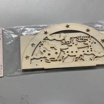 mini scene bois a monter traineau pere noel