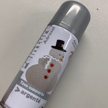 spray peinture argent tout support