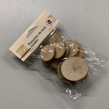 tranches de bois rondes