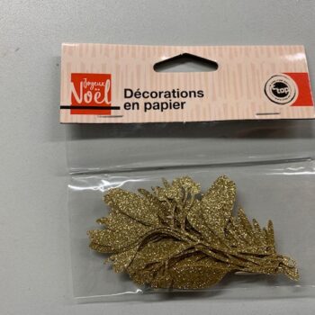 decorations papier dore