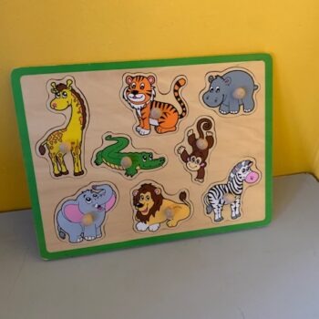 puzzle emporte pieces 8 animaux sauvages