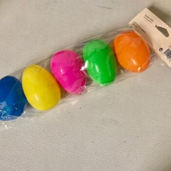 Lot de 5 œufs colorés ouvrant