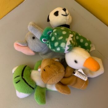 lot 6 marionnettes doigt