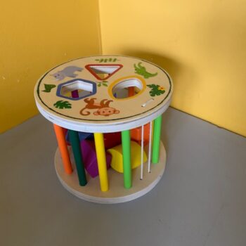 Roue boite a formes bois