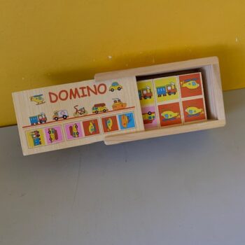 dominos vehicules bois.