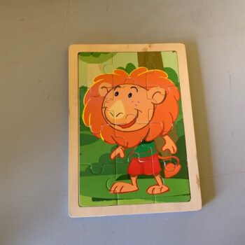 Lion 12pces bois.