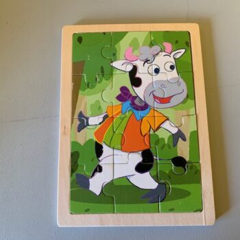 vache 12 pces bois.