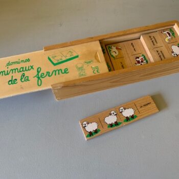 Domino animaux bois
