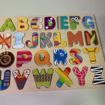 puzzle formes alphabet bois