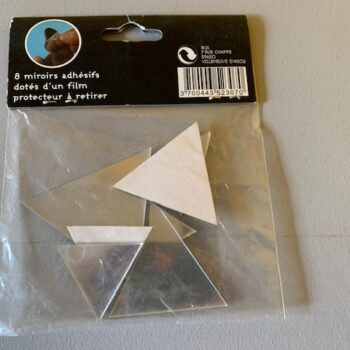 8 mini-Miroirs Adhesif triangle