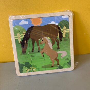 PUZZLE EN BOIS CHEVAUX