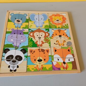 Puzzle bois animaux afrique